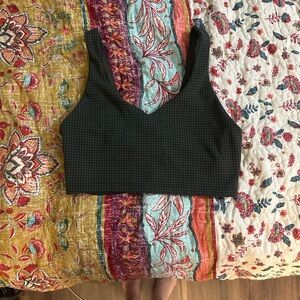Houndstooth Aerie bra top in green